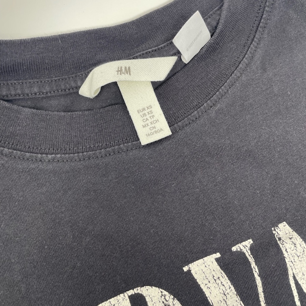 H&M Nirvana Charcoal Graphic Tee - Picture 2 of 2